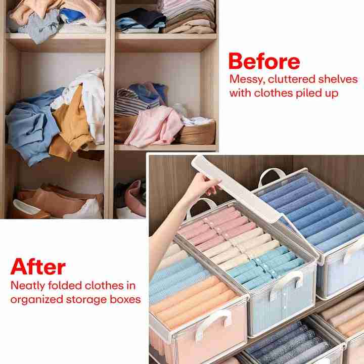 New ClosetWell™ Premium Organiser -All Garments Closet (MultiPack)